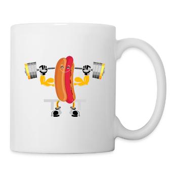 Hot Dog Bodybuilding Fitness Gym Cadeau - Mug blanc - blanc - Droite