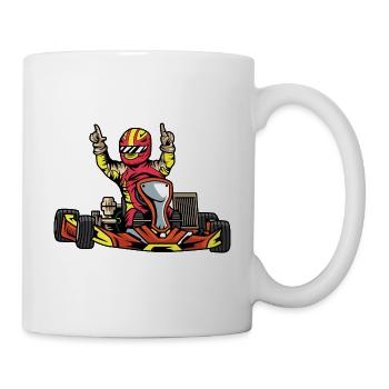 Go Kart Champion. Defending champion Gift - Mug - white - Right
