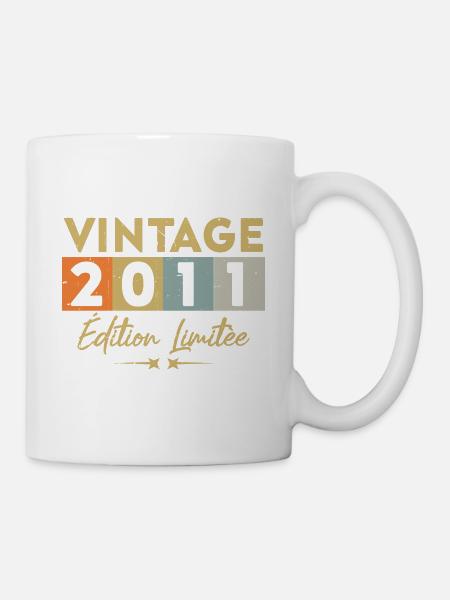 Vintage 2011 Édition Limitée - Mug blanc - blanc