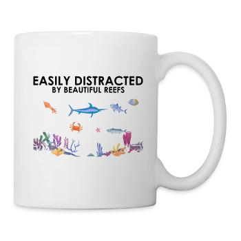 Reefs Ocean Sea Marine Biologist Diving Divers - Mug - white - Right