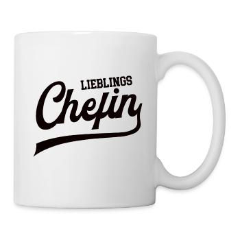 Lieblings Chefin Vorgesetzte Chef Frau Managerin - Tasse - Weiß - Rechts
