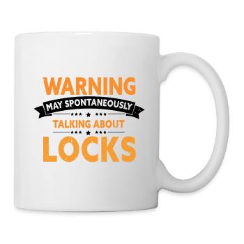 Lock Picking Locking Technician Schlossdienst Design - Mug - white - Right