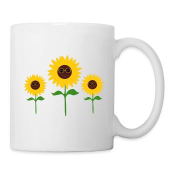 Fleur, Jaune, Fleur Jaune, Fleurs, Tournesol, Fleur - Mug blanc - blanc - Droite