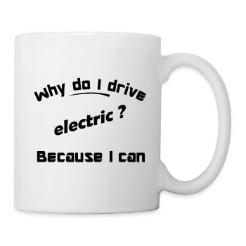 I can drive electric - Mug - white - Right