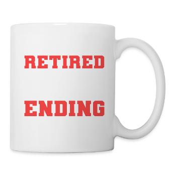 Found a good end school librarian in retirement - Mug - white - Right