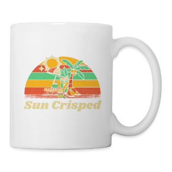 Sun Crisped Beach Summer Ocean Tropical Holiday - Tasse - Weiß - Rechts