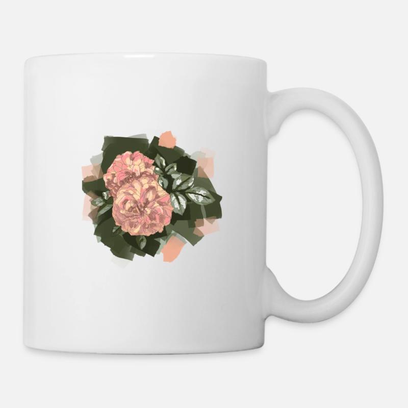 Rose 1 - Mug blanc - blanc