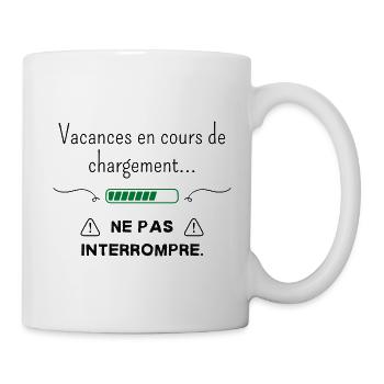 Vacances en cours de chargement. - Mug blanc - blanc - Droite