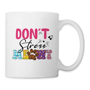 Katzen Mutter Miau Lustig Katzendame T-Shirt - Tasse - Weiß - Rechts