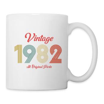 Vintage 1982 All Original Parts-40th Birthday-Gift - Mug - white - Right