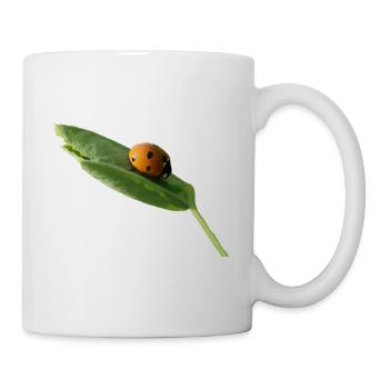Glückskäferchen Marienkäfer ohne text - Tasse - Weiß - Rechts