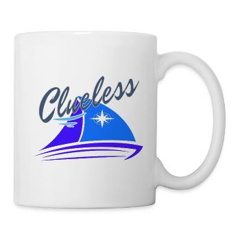 Clueless crew sailor skipper sailingboat sail - Mug - white - Right