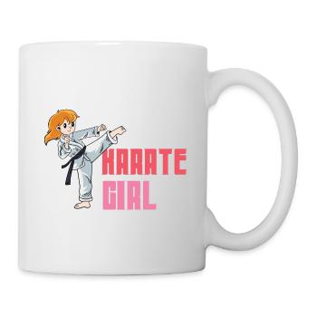 Crazy Karate Girl Martial Arts Student Gesche - Mug - white - Right