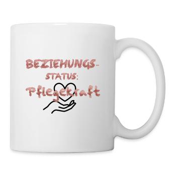 Beziehungsstatus: Pflegekraft - Tasse - Weiß - Rechts