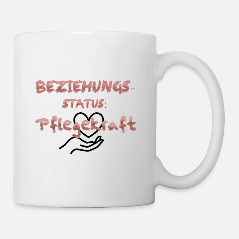 Beziehungsstatus: Pflegekraft - Tasse - Weiß