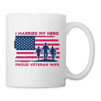 J’ai épousé ma fière femme héroïque - Mug blanc - blanc - Droite
