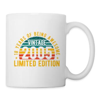 18 ans Millésime 2005 Edition Limitée 18. - Mug blanc - blanc - Droite
