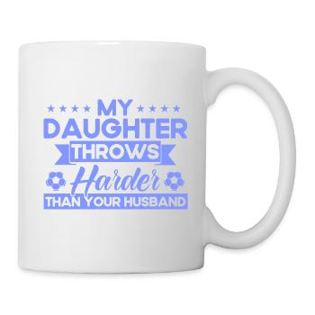 Fille Fan de sport Maman Cadeau - Mug blanc - blanc - Droite