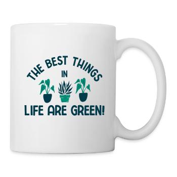 Landschaftsgärtner Hobbygärtner Gärtner - Tasse - Weiß - Rechts