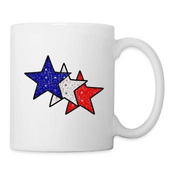 Die Sterne Frankreichs - Tasse - Weiß - Rechts
