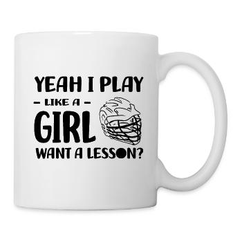 Lacrosse - Tasse - Weiß - Rechts