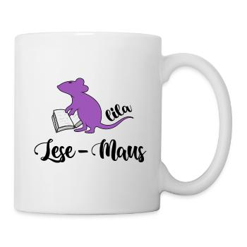 Bookworm Read Book Primer Novel Ebook - Mug - white - Right