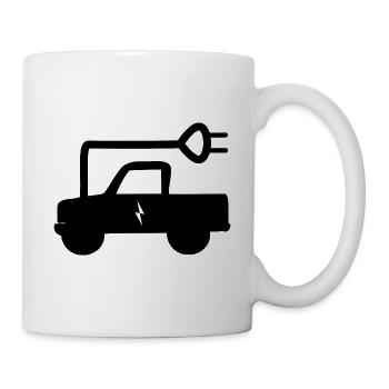 Die elektrischen Trucks - Tasse - Weiß - Rechts
