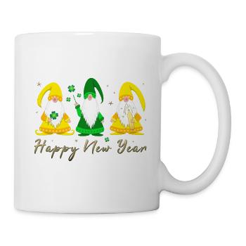 Happy New Year gnome imp - Mug - white - Right