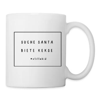 Suche Santa Weihnachtsgeschenk - Tasse - Weiß - Rechts