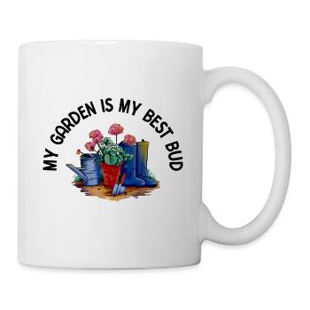 Landschaftsgärtner Hobbygärtner Gärtner - Tasse - Weiß - Rechts