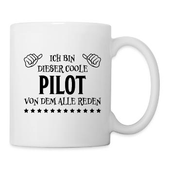 Pilot Lustige Spruch Flug Flugsport Pilot Geschenk - Tasse - Weiß - Rechts