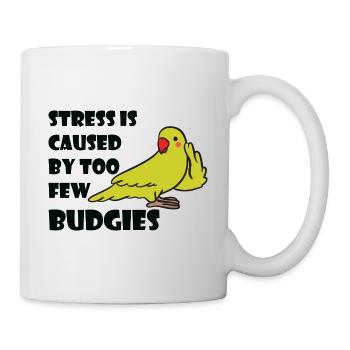 Wellensittiche Liebhaber | Vögel Haustier Geschenk - Tasse - Weiß - Rechts