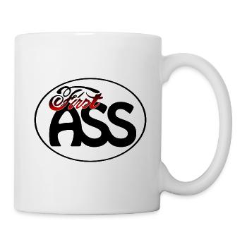 First Ass Logo - Frame - FA01 - Tasse - Weiß - Rechts