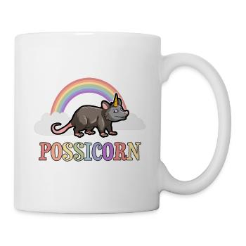 Opossum Design für Possum Fans und Opossum Fans - Tasse - Weiß - Rechts