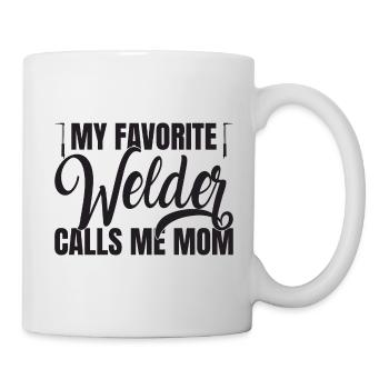 Tenue de soudeur pour soudeurs - Mug blanc - blanc - Droite