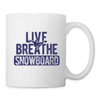 Snowboard Spruch für Snowboarder - Tasse - Weiß - Rechts