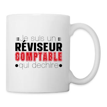 Réviseur Comptable Comptabilité Cadeau Homme - Mug blanc - blanc - Droite