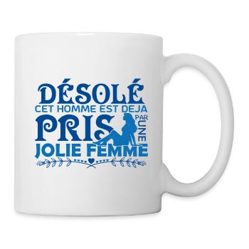 Cadeau Mari Copain Le meilleur copain du monde !! - Mug blanc - blanc - Droite