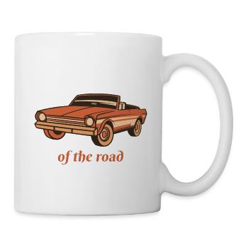 Je suis le roi de la route Rétro Car Lover Present - Mug blanc - blanc - Droite