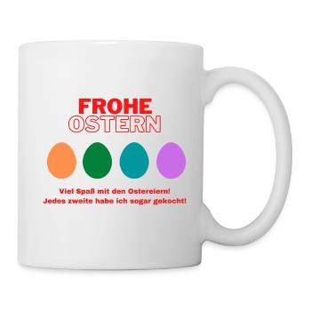 Rohe Oster Eier - Tasse - Weiß - Rechts