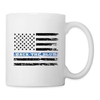 Police Back To The Blue - Mug - white - Right