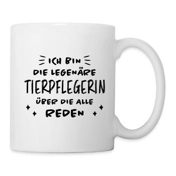 Tierpflegerin Lustig Spruch Tierpflegerin Geschenk - Tasse - Weiß - Rechts