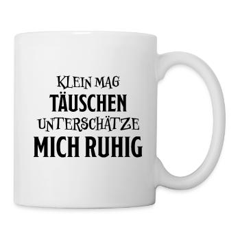 Klein Winzig Lustiger Spruch Kind Baby Geschenk - Tasse - Weiß - Rechts