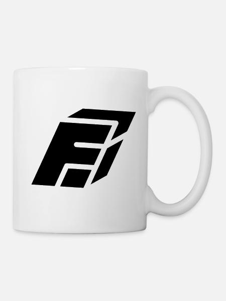Abstract F Brief - Tasse - Weiß