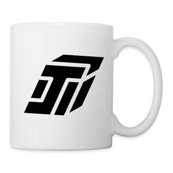 Abstract J Brief - Tasse - Weiß - Rechts
