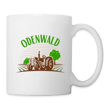 Traktor Odenwald bunt - Tasse - Weiß - Rechts