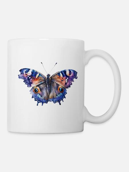 Schöner Schmetterling - Tasse - Weiß