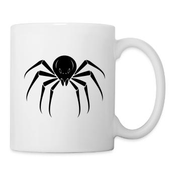 Spinne - Tasse - Weiß - Rechts
