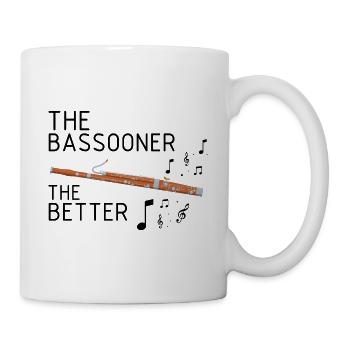 Basson pour basson anches et bassoniste - Mug blanc - blanc - Droite