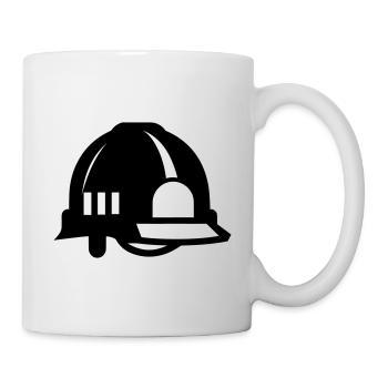 Firefighter's helmet - Mug - white - Right